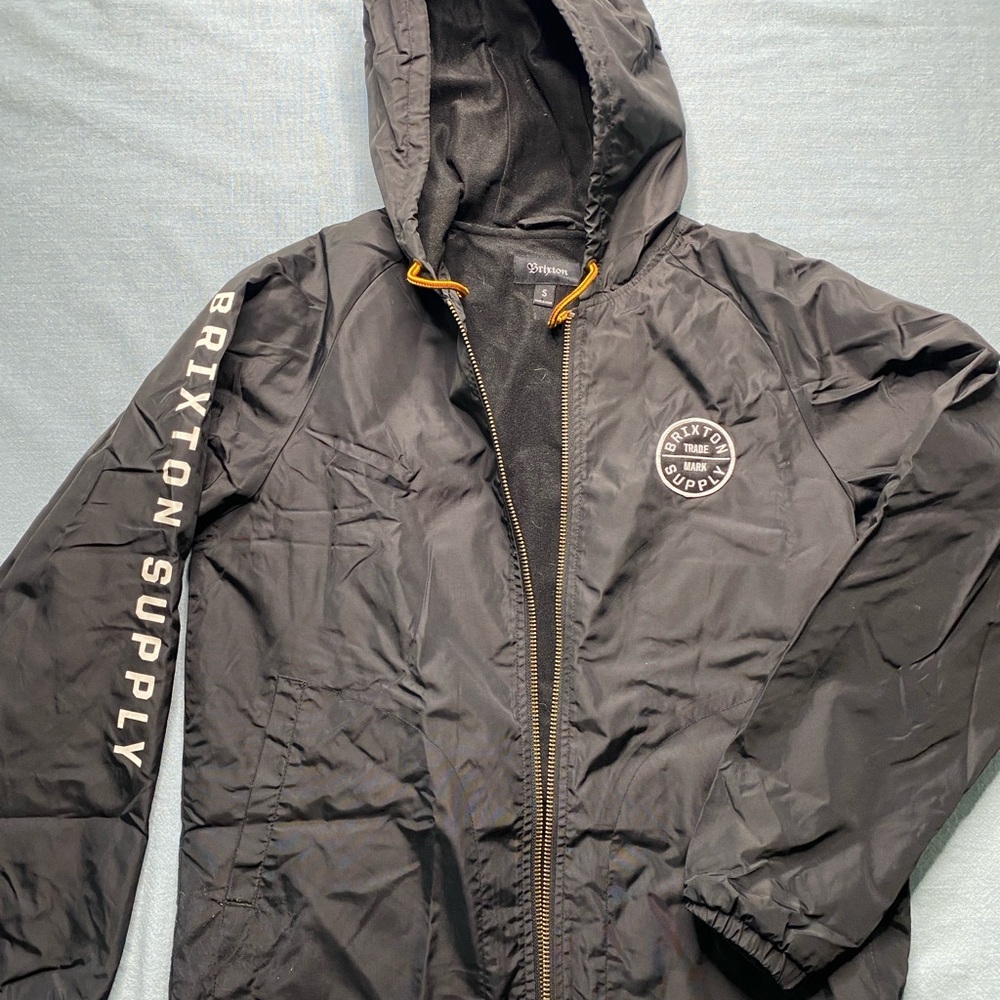 Brixton Black Windbreaker Jacket